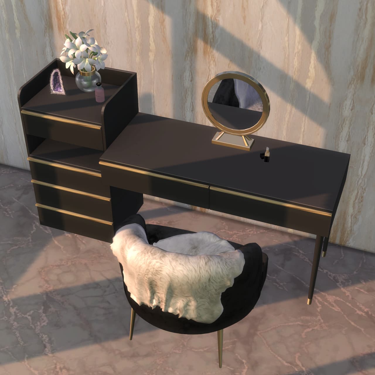 Галерея мода Туалетный столик LuLu Vanity Set #1